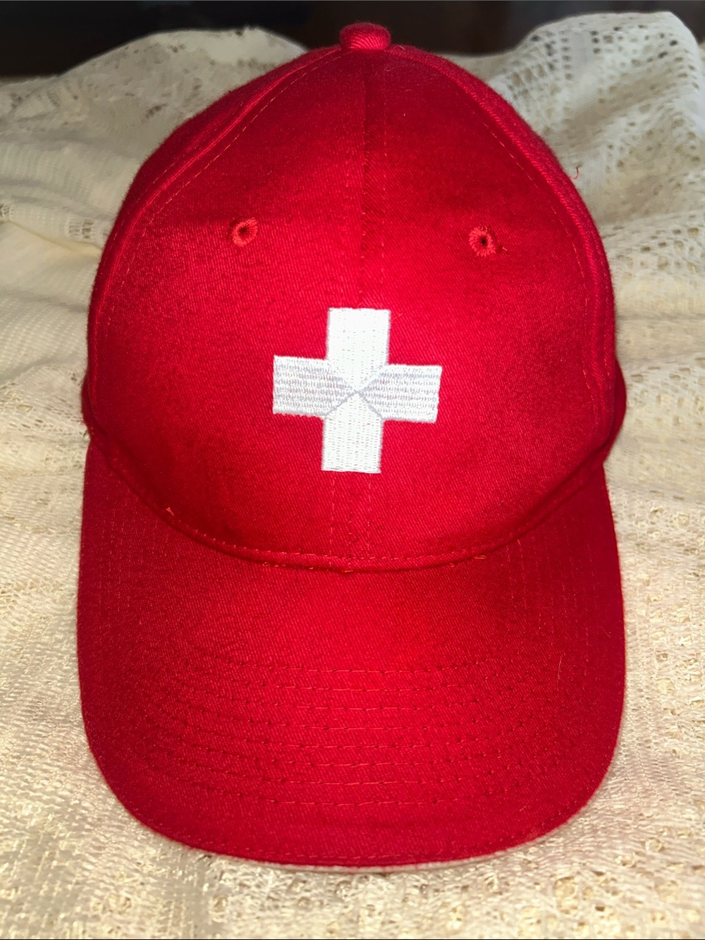 Switzerland Baseball Cap with White Cross